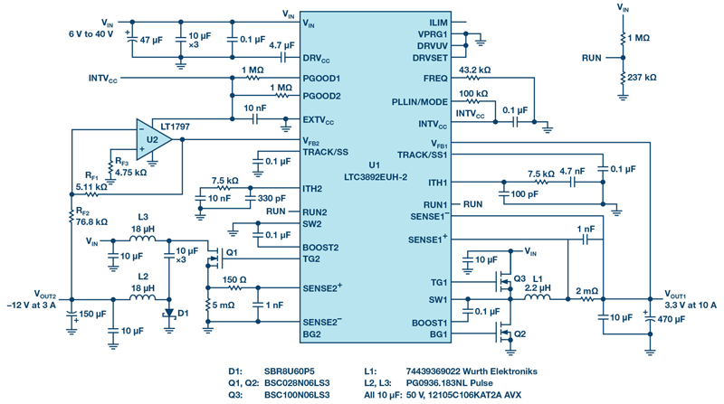 Produce Negative Voltages Using the Buck Controller