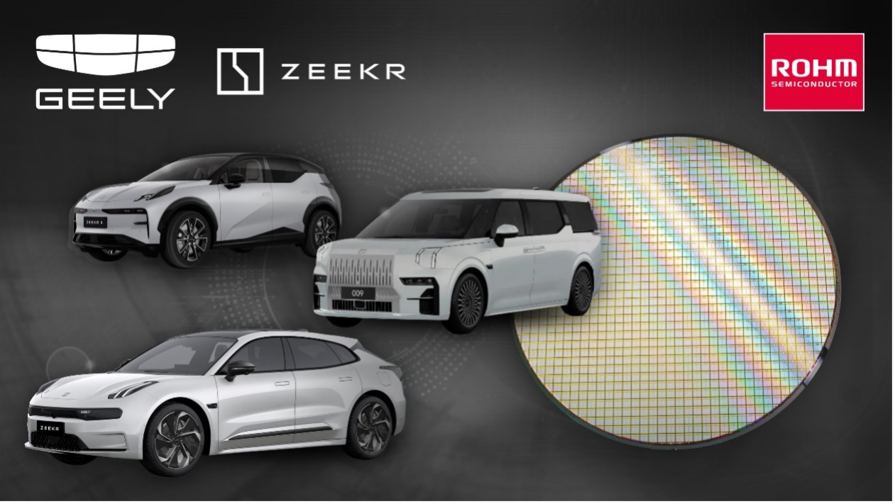 ROHM's 4th Generation SiC MOSFET Bare Chips Adopted in Three EV Models of ZEEKR from Geely