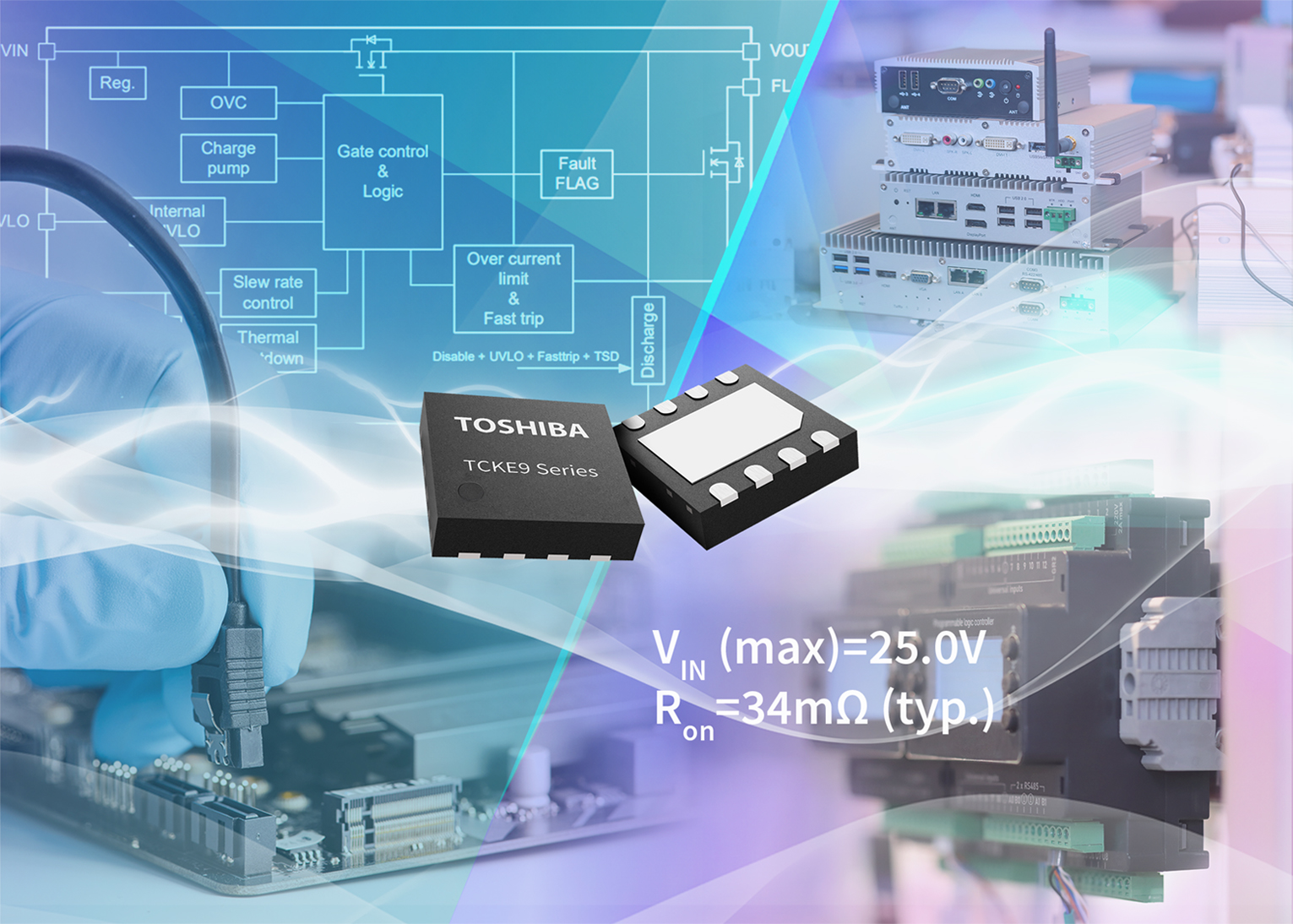 Toshiba Releases TCKE9 Series Compact Electronic Fuses for High-Voltage Power Management Applications