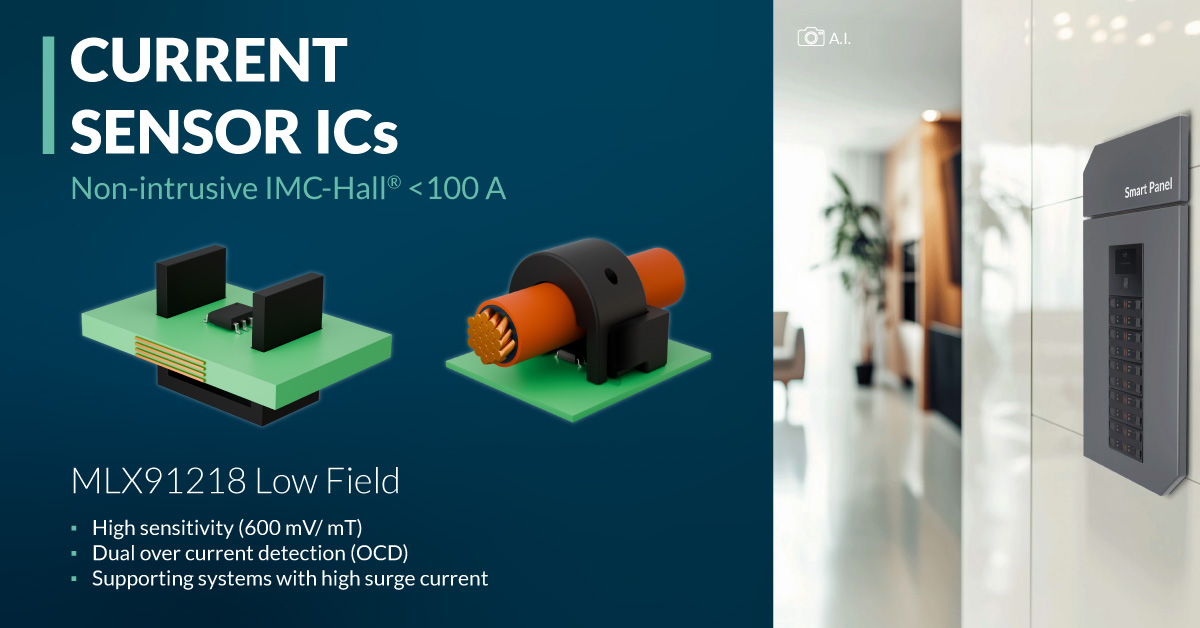 Melexis Expands its IMC-Hall Current Sensor ICs for Smart Power Applications