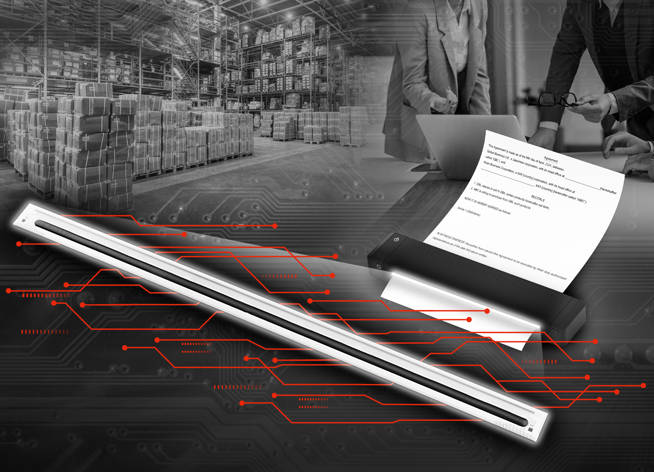 ROHM Develops a New Compact Thermal Printhead for A4-Sized Mobile Printers