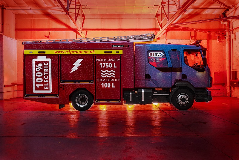 Fully Electric Fire Engine Debuts